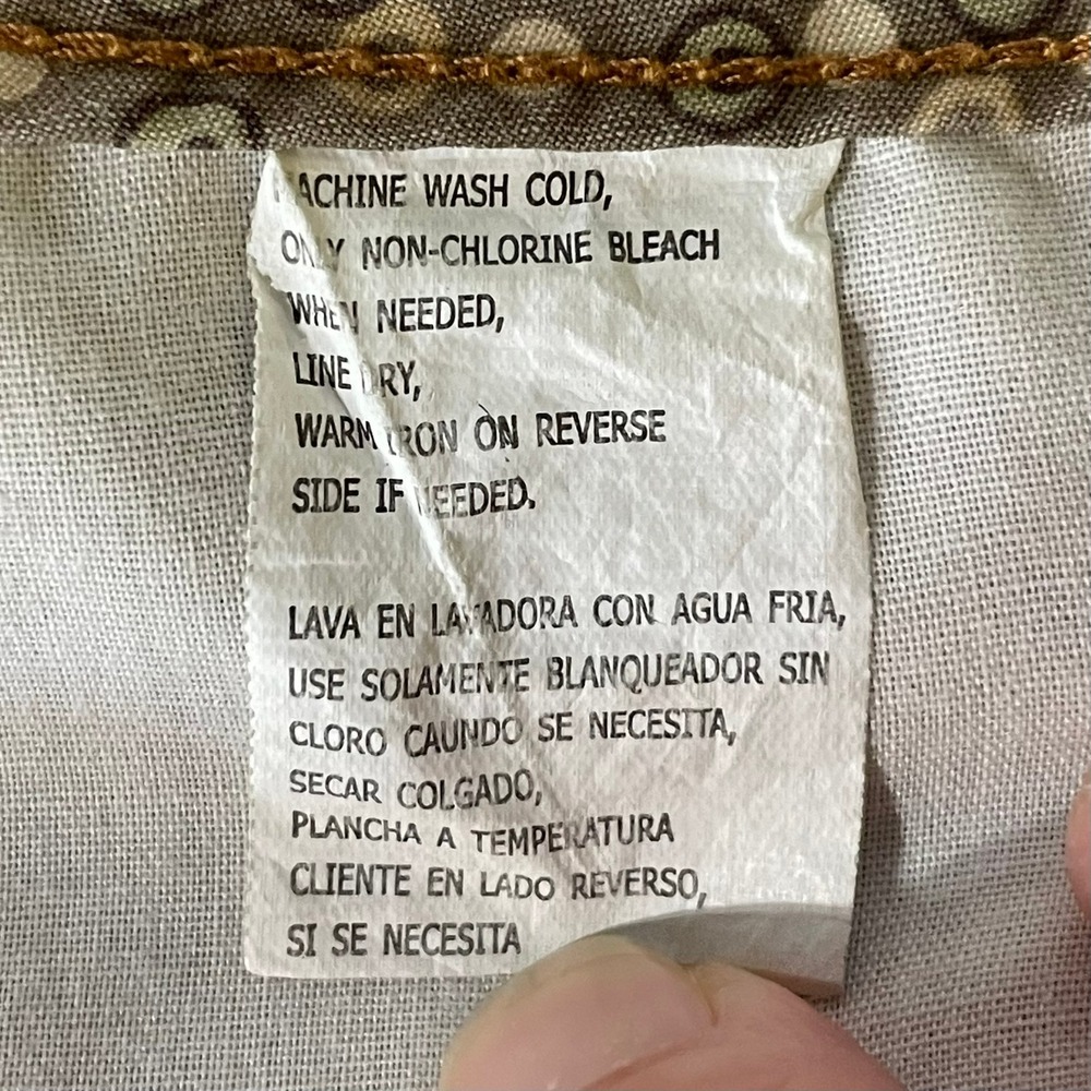 Duck Head Corduroy Mini Skirt Womens 7 Tan Good Vintage Y2K Embroidered Pockets - Picture 5 of 10
